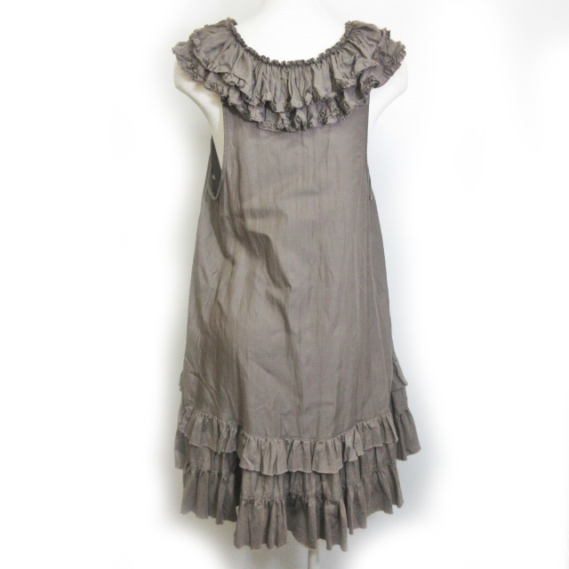 バーバリーブルーレーベル ギャザー ティアード ワンピース ホースロゴ