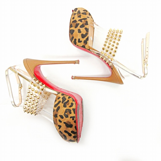 S*o様 値下げ！！Christian Louboutin レオパード スタッズ ネット限定】Christian Louboutin クリスチャン・ルブタン