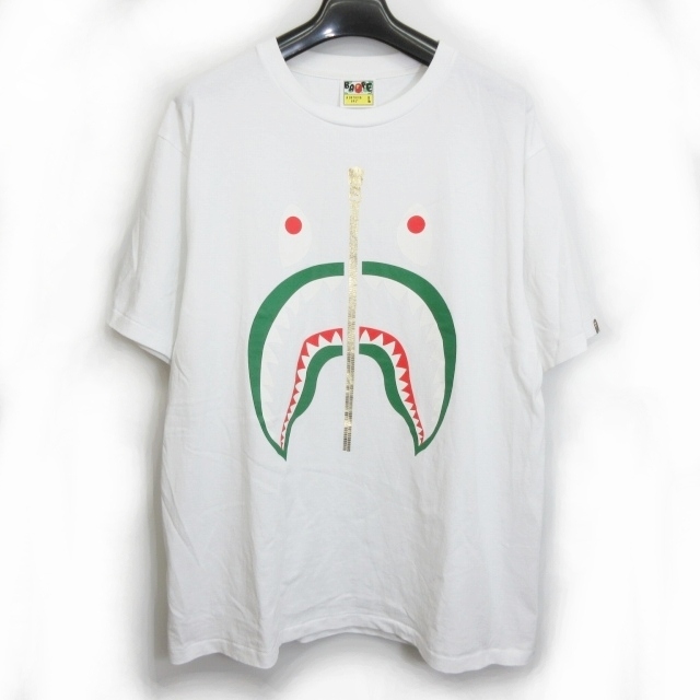 アベイシングエイプ A BATHING APE BAPE シャーク Tシャツ カットソー 