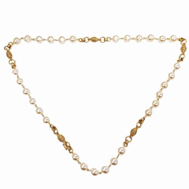 シャネル CHANEL 美品 ヴィンテージ アンティーク フェイクパール  