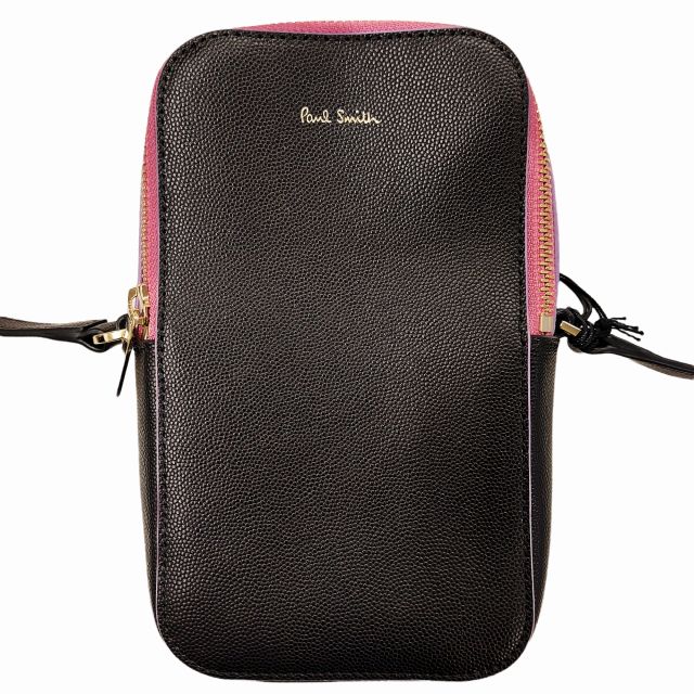 ポールスミス PAUL SMITH タグ付 ダブルジップ ミニショルダーバッグ 