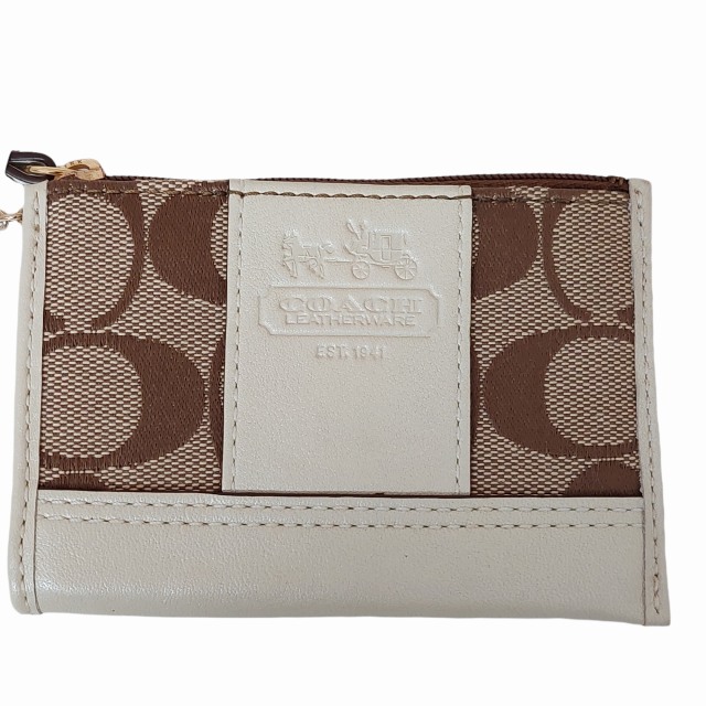 未使用品 コーチ COACH タグ付 41568 BKHRO シグネチャー ロゴ コイン 