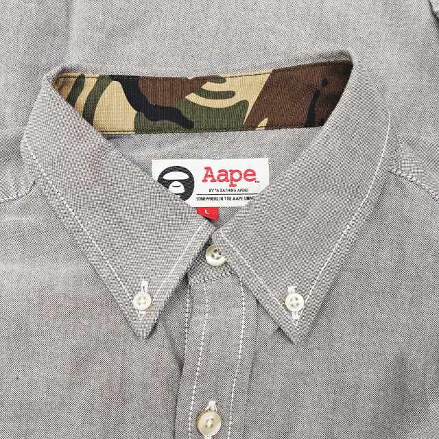 アベイシングエイプ A BATHING APE Aape 美品 BD 長袖シャツ ワーク 