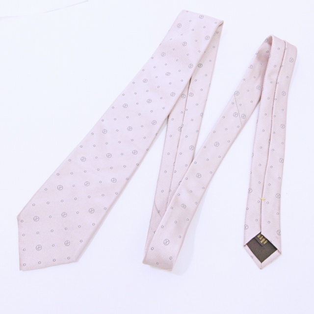 ルイヴィトン LOUIS VUITTON 美品 ネクタイ レギュラータイ ドット柄 