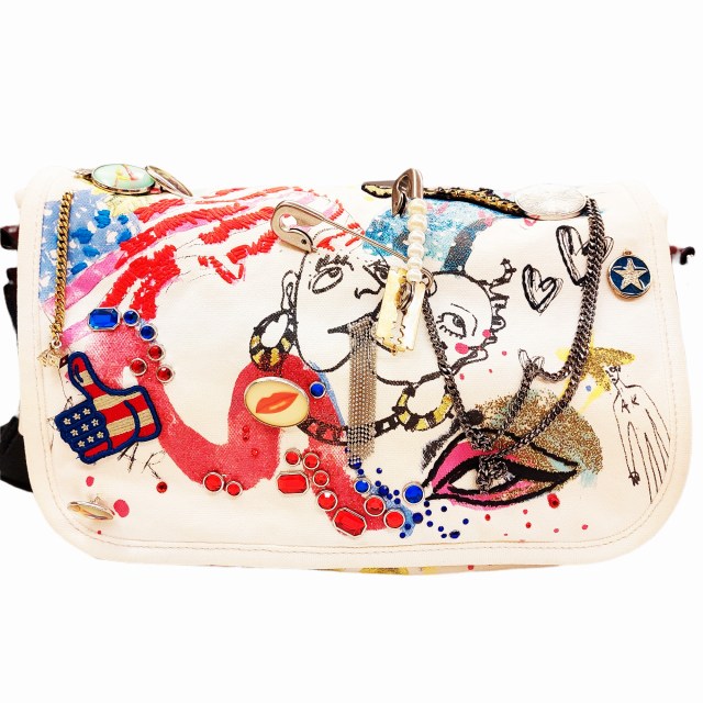 マークジェイコブス MARC JACOBS OLLAGE CANVAS SMALL MESSENGER 
