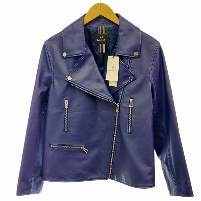 未使用品 ポールスミス PAUL SMITH PS 21AW タグ付 ダブル ライダース 