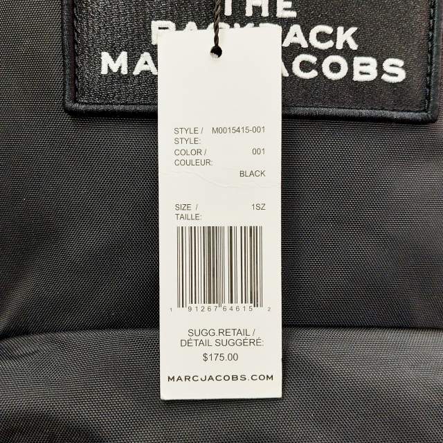 未使用品 マークジェイコブス MARC JACOBS タグ付 Medium Backpack 