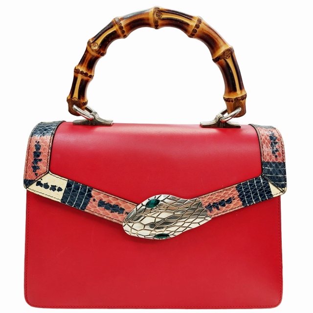 グッチ GUCCI リリス バンブー コーラルスネーク 453751 ハンドバッグ  