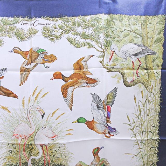 エルメス HERMES カレ90 スカーフ HALTE EN CAMARGUE カマルグでの休息 