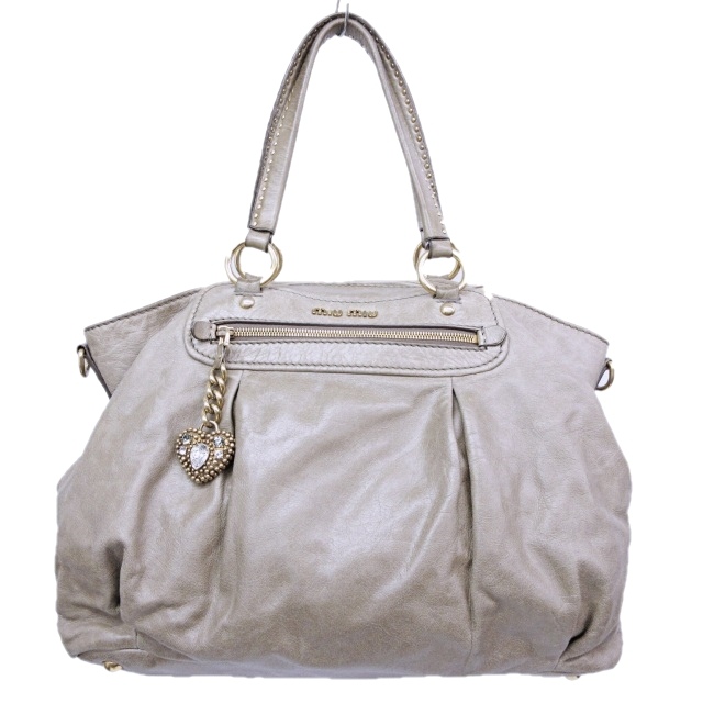 ミュウミュウ miumiu ハンドバッグ ショルダーバッグ 2WAY レザー 