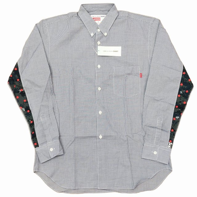 未使用品 シュプリーム SUPREME × コムデギャルソン 13SS Gusset Shirt 