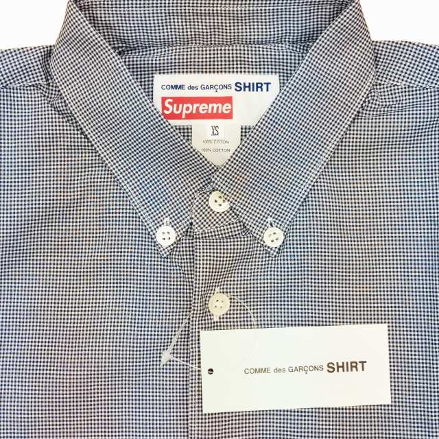 未使用品 シュプリーム SUPREME × コムデギャルソン 13SS Gusset Shirt 