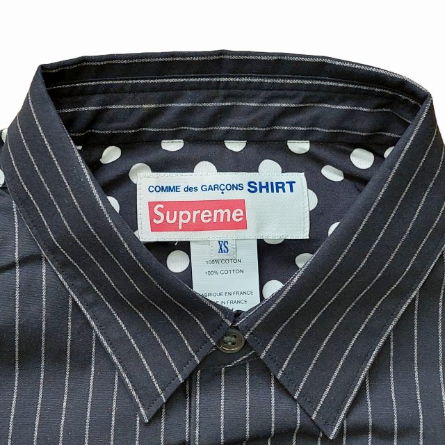 未使用品 シュプリーム SUPREME × コム デ ギャルソン シャツ COMME 
