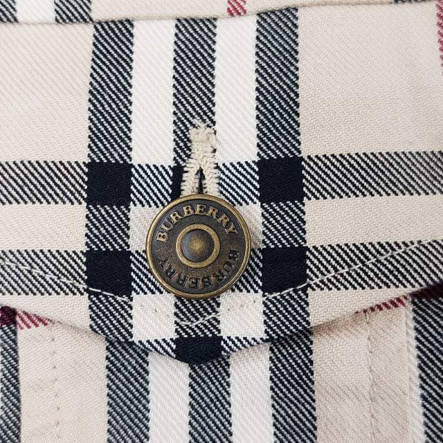 BURBERRY ノバチェック トラッカージャケット L ベージュ コットン 
