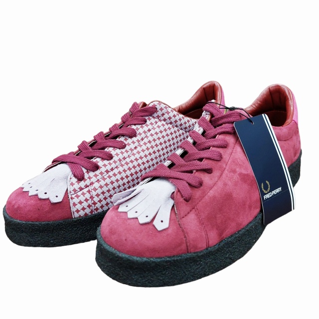 未使用品 フレッドペリー Fred Perry H Katsukawa Breaux Creeper Suede タグ付 コラボ 別注 タッセル スニーカー シューズ 靴 ラバーソール ボルドー 43 1106 メンズ 049 ベクトルパーク