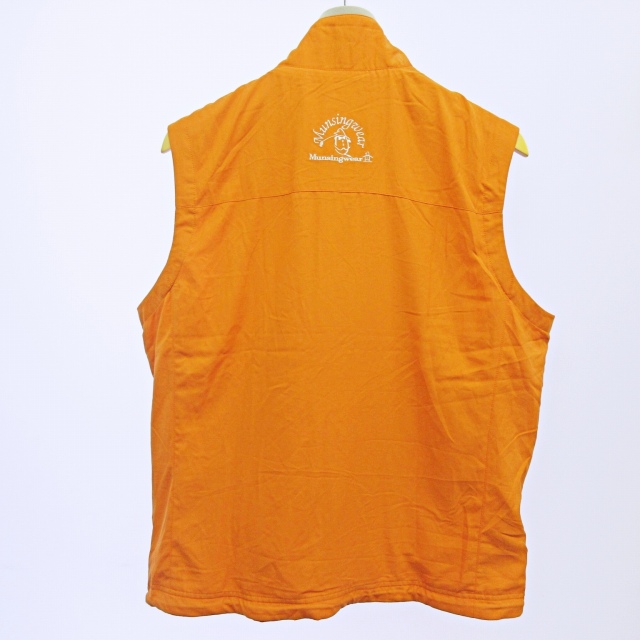 Munsingwear オレンジ 最も安い ベスト 新品 L ゴルフ MUNSING WEAR