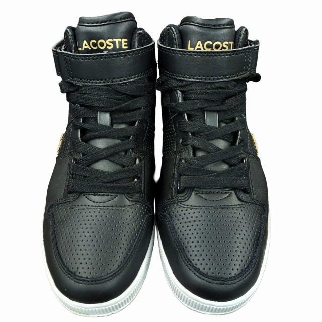 極美品！■LACOSTE■ラコステ■レザー　スタジャン　ブラック×ブラック　48 極美品！□LACOSTE□ラコステ□レザー スタジャン ブラック