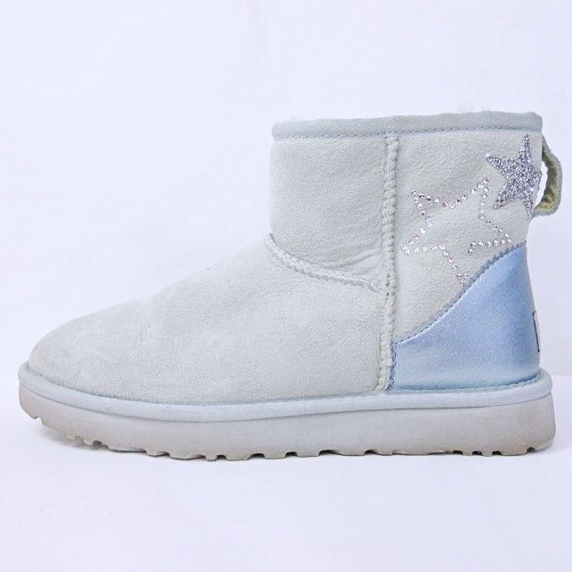 UGG アグライトブルー ムートンショートブーツ