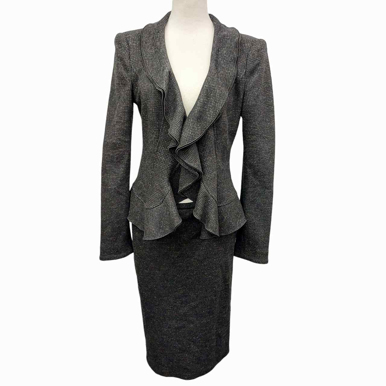 アルマーニ コレツィオーニ ARMANI COLLEZIONI フリル ウール  