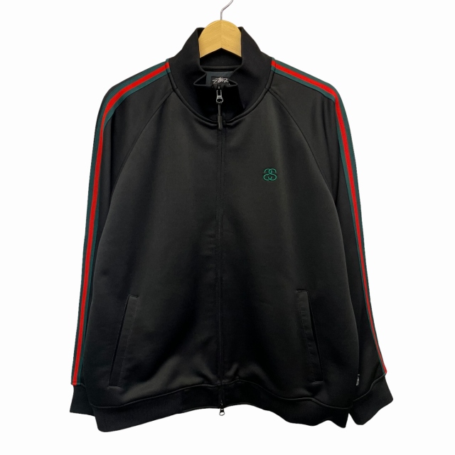 ステューシー STUSSY 美品 トラックジャケット ジャージ ロゴ サイド 