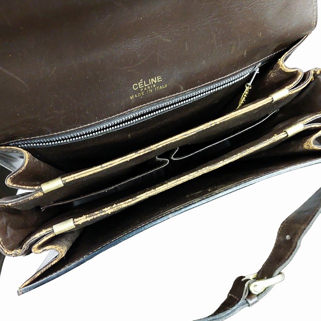 CELINE セリーヌ ヴィンテージ 馬車金具 ショルダーバッグ ゴールド 茶 楽天市場】CELINE セリーヌ ヴィンテージ 馬車金具 カバン