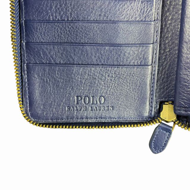 未使用品 ポロ ラルフローレン POLO RALPH LAUREN 長財布 ラウンド  