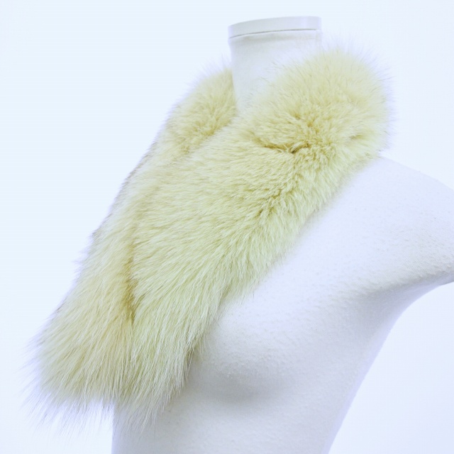 イネド INED SAGA FURS フォックスファー ティペット マフラー 毛皮 