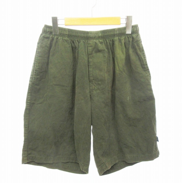 Stussy カーキ ショートパンツ ステューシー STUSSY サイドビッグ
