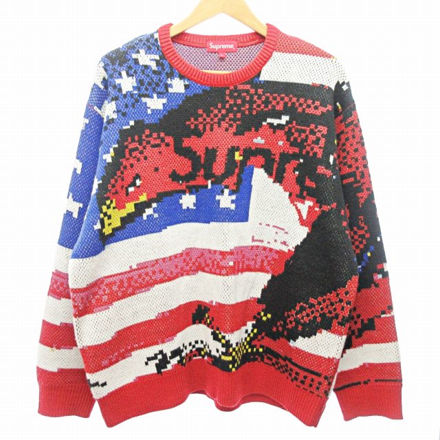 シュプリーム SUPREME 21SS Digital Flag Sweater デジタル フラッグ 