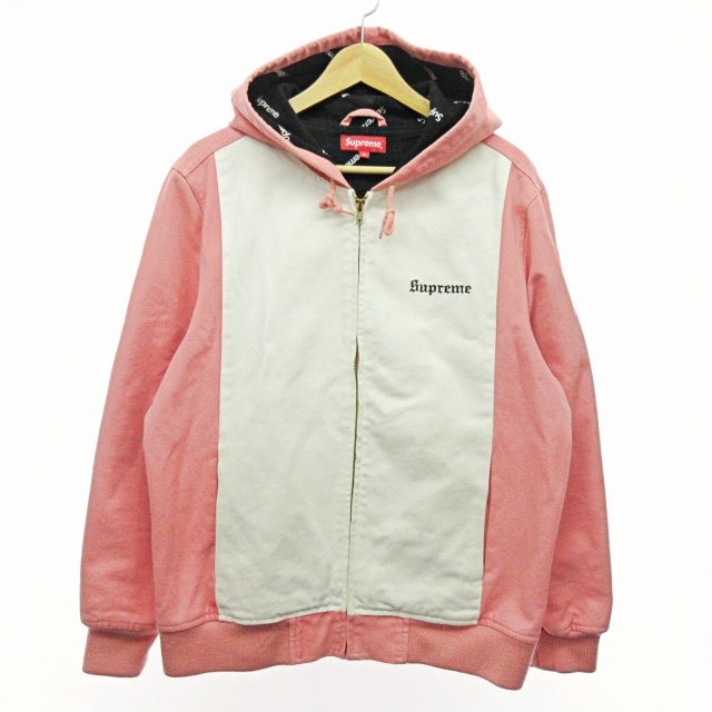シュプリーム SUPREME 17SS 2-TONE HOODED WORK JACKET ワーク 