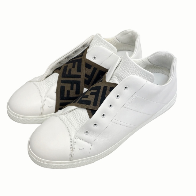フェンディ FENDI FF ZUCCA CROSS STRAP SNEAKER 7E1198 スリッポン 