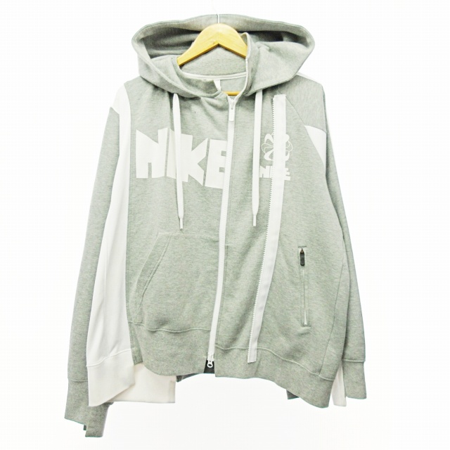 ナイキ NIKE x サカイ SACAI 19AW DOUBLE ZIP HOODIE パーカー  