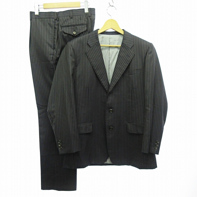 ダンヒル dunhill セットアップ スーツ ストライプ ビジネス ウール 