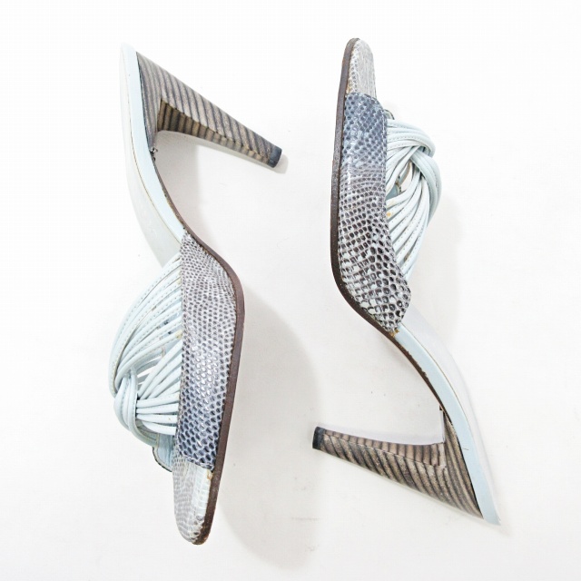 ボッテガヴェネタ BOTTEGA VENETA ミュール サンダル リザード型押し