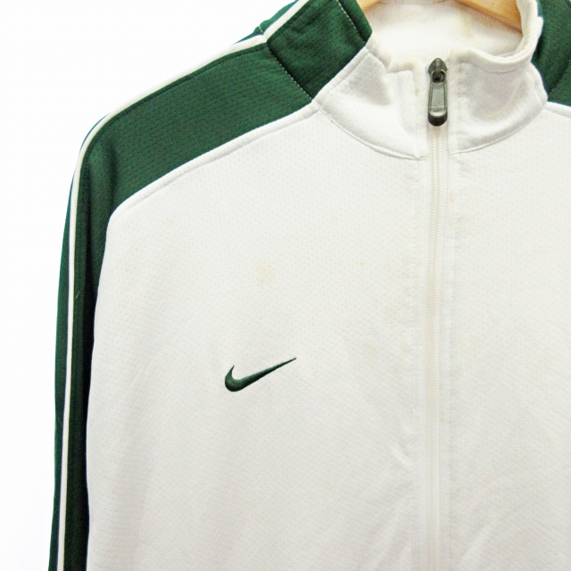 ナイキ NIKE ジャージ 上 ブルゾン トラックジャケット 白 緑 M ナイキ NIKE ジャージ 上 ブルゾン トラックジャケット 白 緑 M