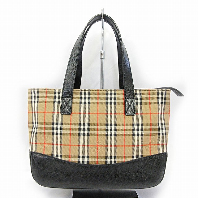 バーバリー BURBERRY 美品 ノバチェック ハンドバッグ ミニトート 