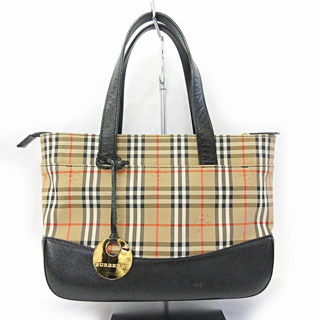 バーバリー BURBERRY 美品 ノバチェック ハンドバッグ ミニトート 