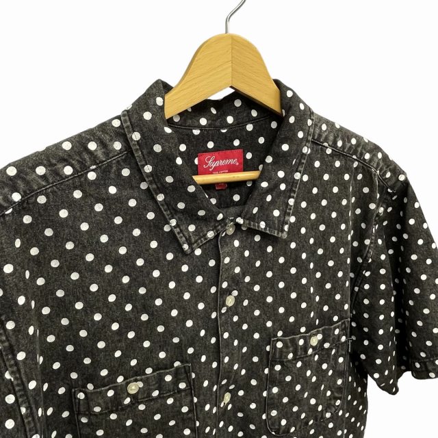 シュプリーム SUPREME 18SS POLKA DOT DENIM SHIRT デニム シャツ 