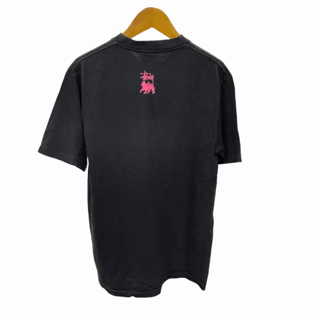 USA製 古着 00's ステューシー フットボールシャツ Tシャツ 黒 ステューシー STUSSY アーカイブ 90s 00s 初期 USA製 アメリカ