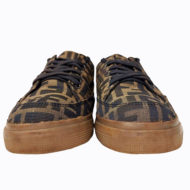 フェンディ FENDI ズッカ柄 ローカットスニーカー シューズ 靴 FF ロゴ