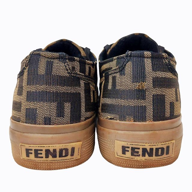 フェンディ FENDI ズッカ柄 ローカットスニーカー シューズ 靴 FF ロゴ