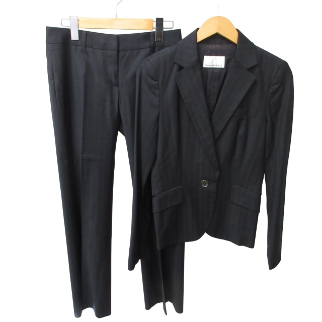 エムプルミエ ブラック M-Premier BLACK ウール セットアップ パンツ  