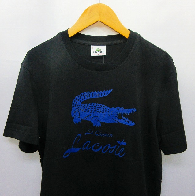未使用品 ラコステ LACOSTE SPORT タグ付き ロゴ プリント Tシャツ