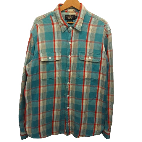 ダブルアールエル RRL ラルフローレン チェックシャツ XL 大きいサイズ 