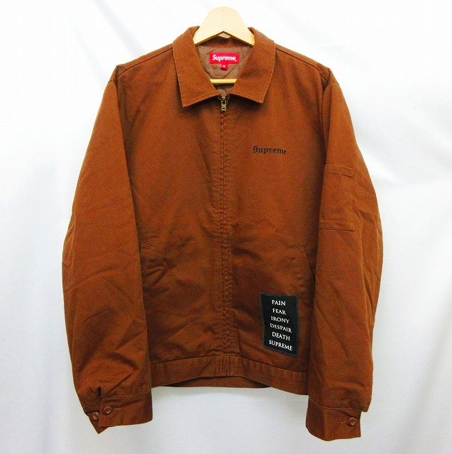 シュプリーム SUPREME 21AW × The Crow ワーク ジャケット ブラウン M  