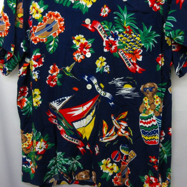 ポロ ラルフローレン POLO RALPH LAUREN 美品 アロハシャツ 半袖 