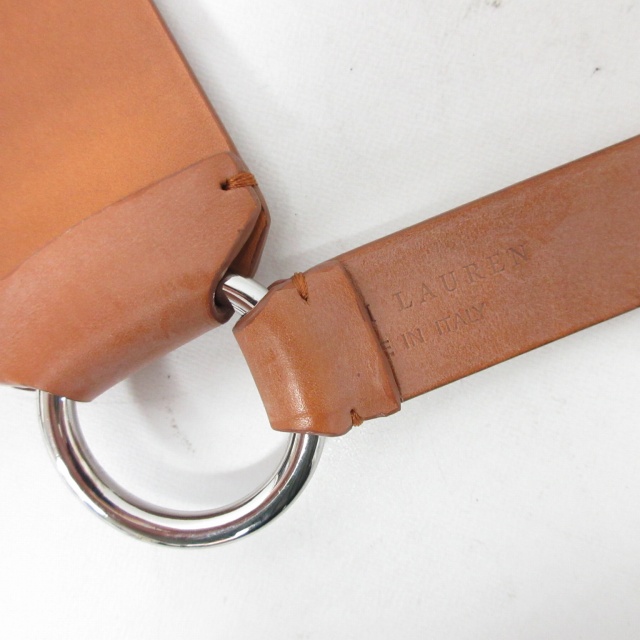 ラルフローレン RALPH LAUREN レザーベルト 蹄鉄バックル シルバー金具