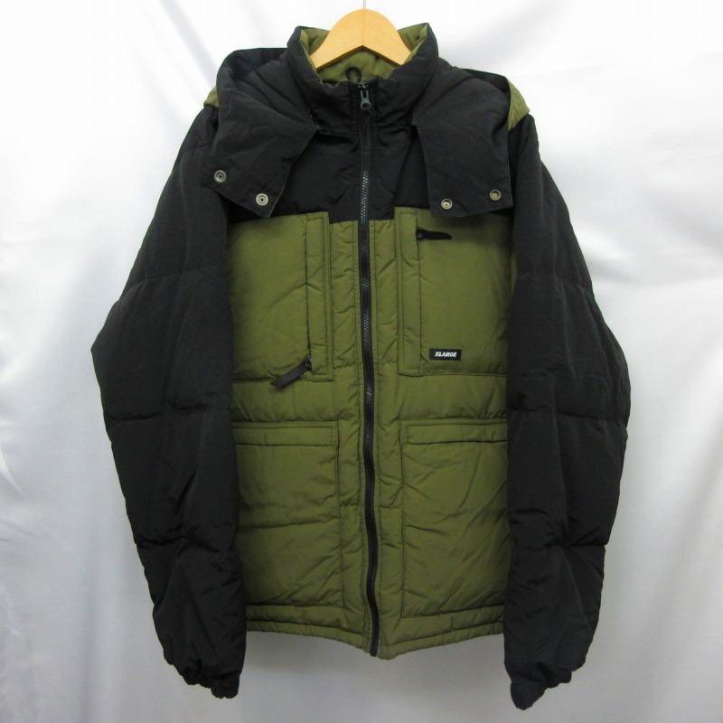 エクストララージ X-LARGE HOODED FRONT POCKET DOWN JACKET ナイロン 