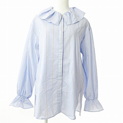 シーナリー SHENERY 美品 21AW フリルカラーブラウス 長袖 シーナリー SHENERY 美品 21AW フリルカラーブラウス 長袖