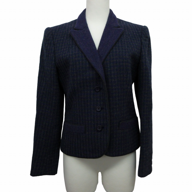 極美品 jun ashida 11 ジュン アシダ ツイード ラメ ジャケット jun ashida - ラメ入りツイードジャケット | ONLINE STORE